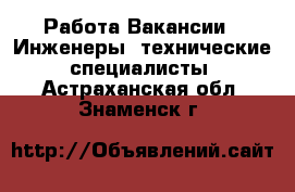 Работа Вакансии - Инженеры, технические специалисты. Астраханская обл.,Знаменск г.